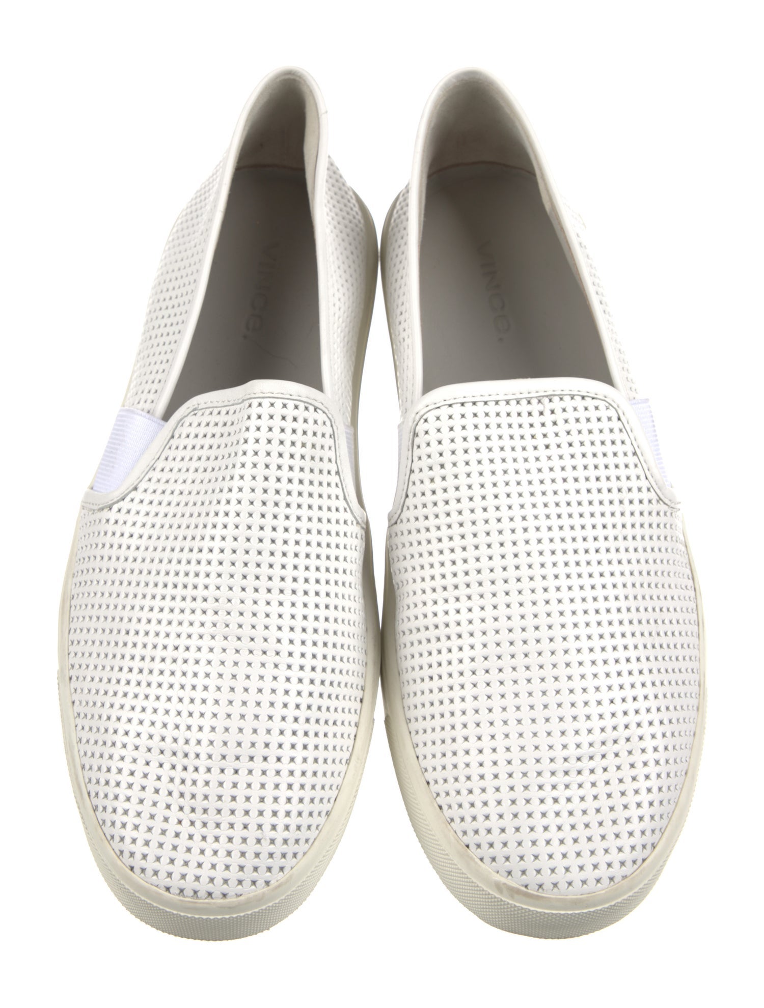 Vince Leather Lasercut Accents Sneakers